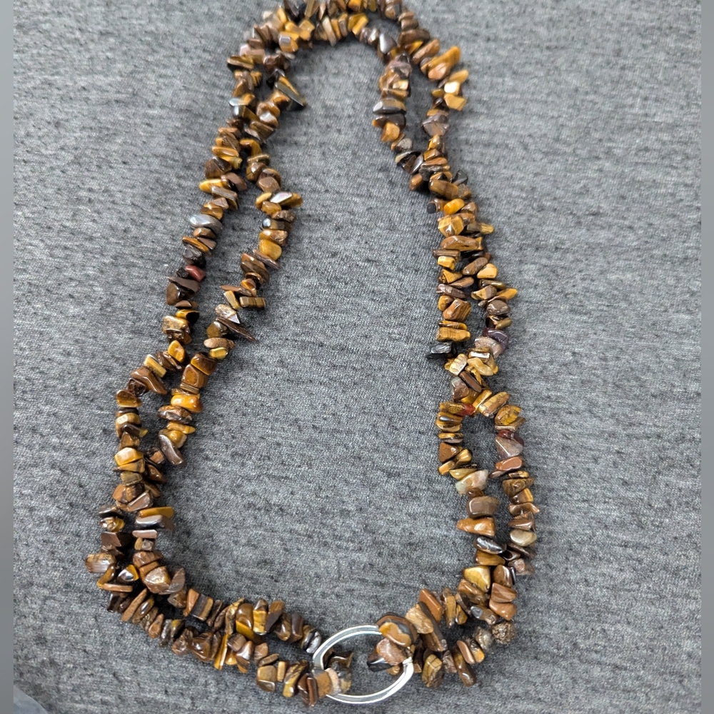 Tiger eye necklace & 2 bracelets